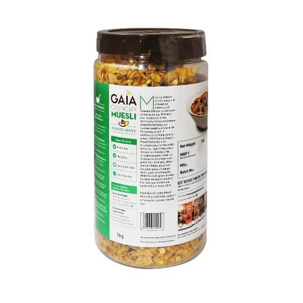 Buy Gaia Crunchy Muesli Mixed Fruit Online at Best Price
